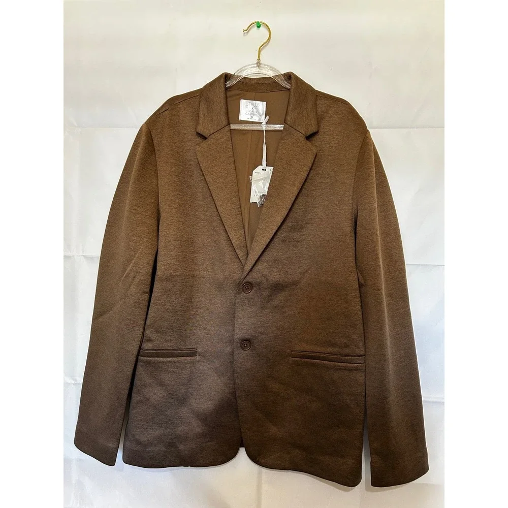 Stylus X LaDarius Campbell Long Sleeve Suit Jacket Brown  XXL - Picture 2 of 7